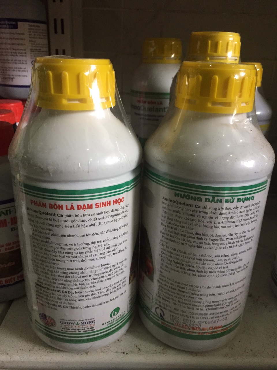 [HCM]PHÂN BÓN LÁ CAO CẤP AMINO CANXI CHAI 01 LÍT