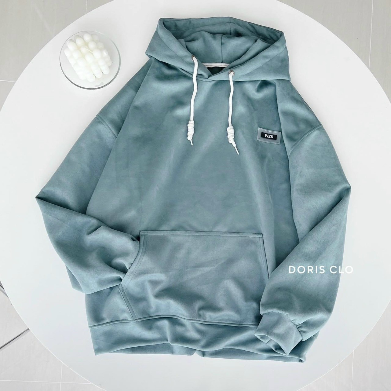 Áo Khoác Hoodie Nam Nữ, Nỉ Ngoại Cao Cấp, Tay Phồng Thêu Hình Kèm Chữ WZS Form Rộng Thoải Mái
