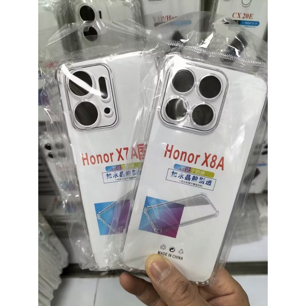 tzmar for Honor X6 Transparent TPU Phone Case Shockproof Protection Anti-fall Soft Back Cases Cover. 