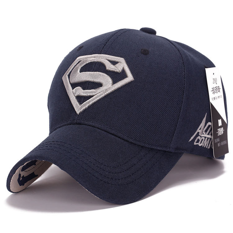 VintageHarvest】Superman Hat Casquette Superman Baseball Cap Men