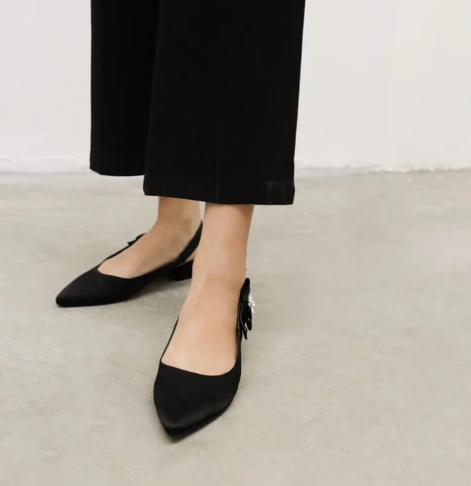 Giày Floralpunk Flower Slingback Flats