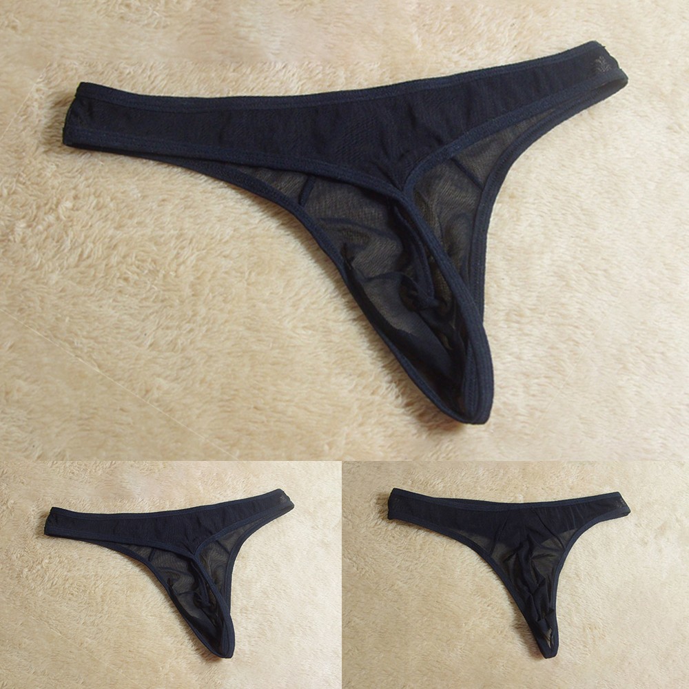 【MOMLOVE】 Stylish and Seductive Men's See Through G String Underwear for a Daring Look