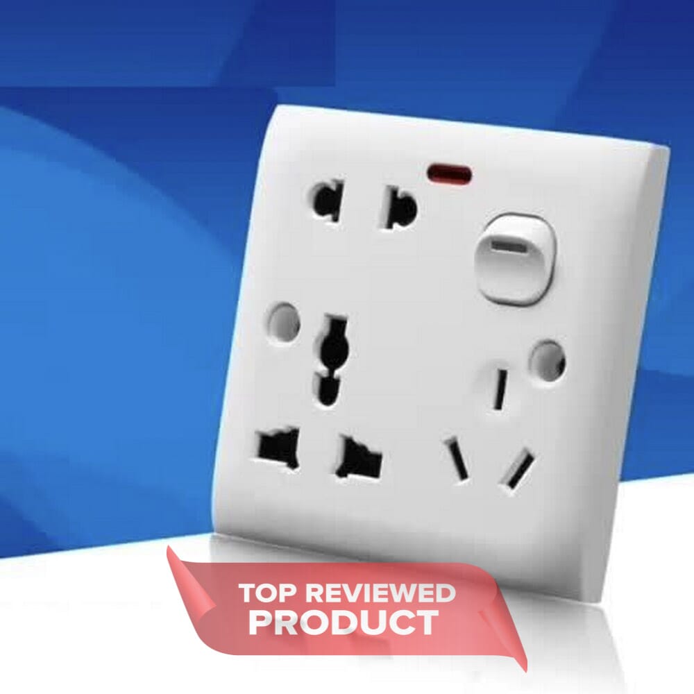 [BULK PROMO] Multi Socket 8 Hole Wall Socket Universal Switch | Daraz.lk