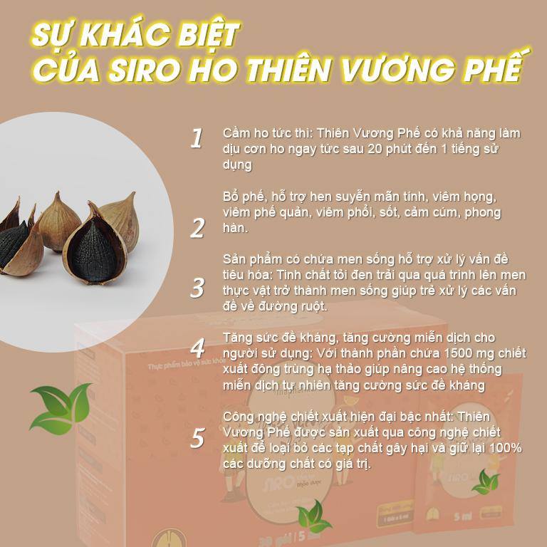 Siro Ho Thiên Vương Phế Vinapharma Group