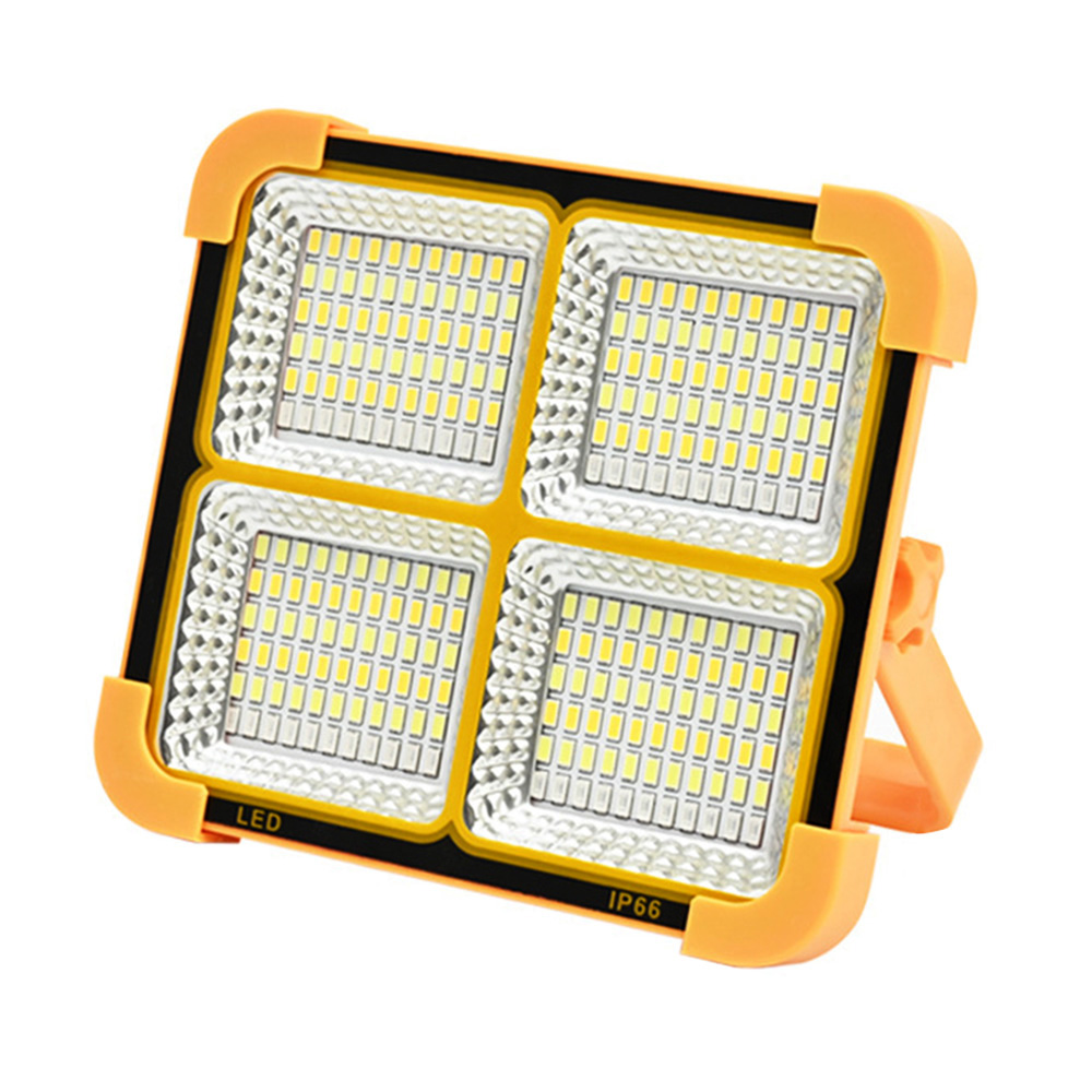ZIR Mall Portable Led Work Solar Light Stepless Brightness Rechargeable led Floor Light for Power Failure Car Repair