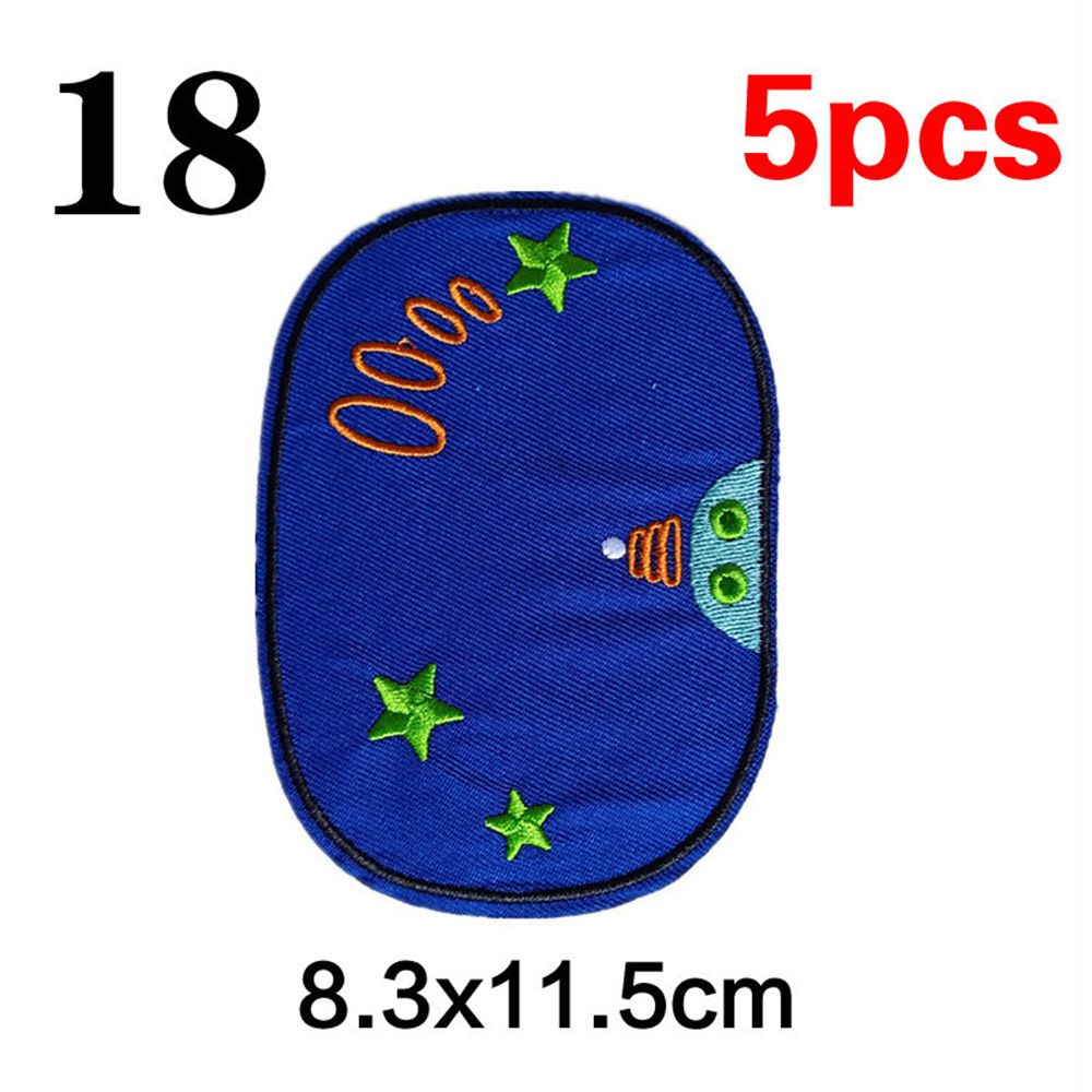 5Pcs Sewing Repair Patches Iron On Patch For Jeans Stickers Embroidered  Badge