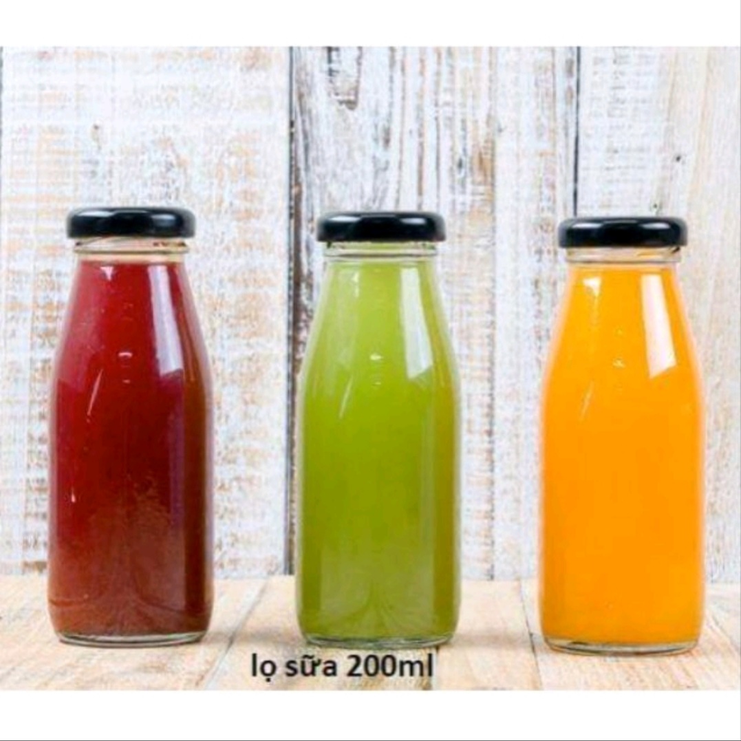 Combo 12 lọ thủy tinh 200ml nắp thiếc