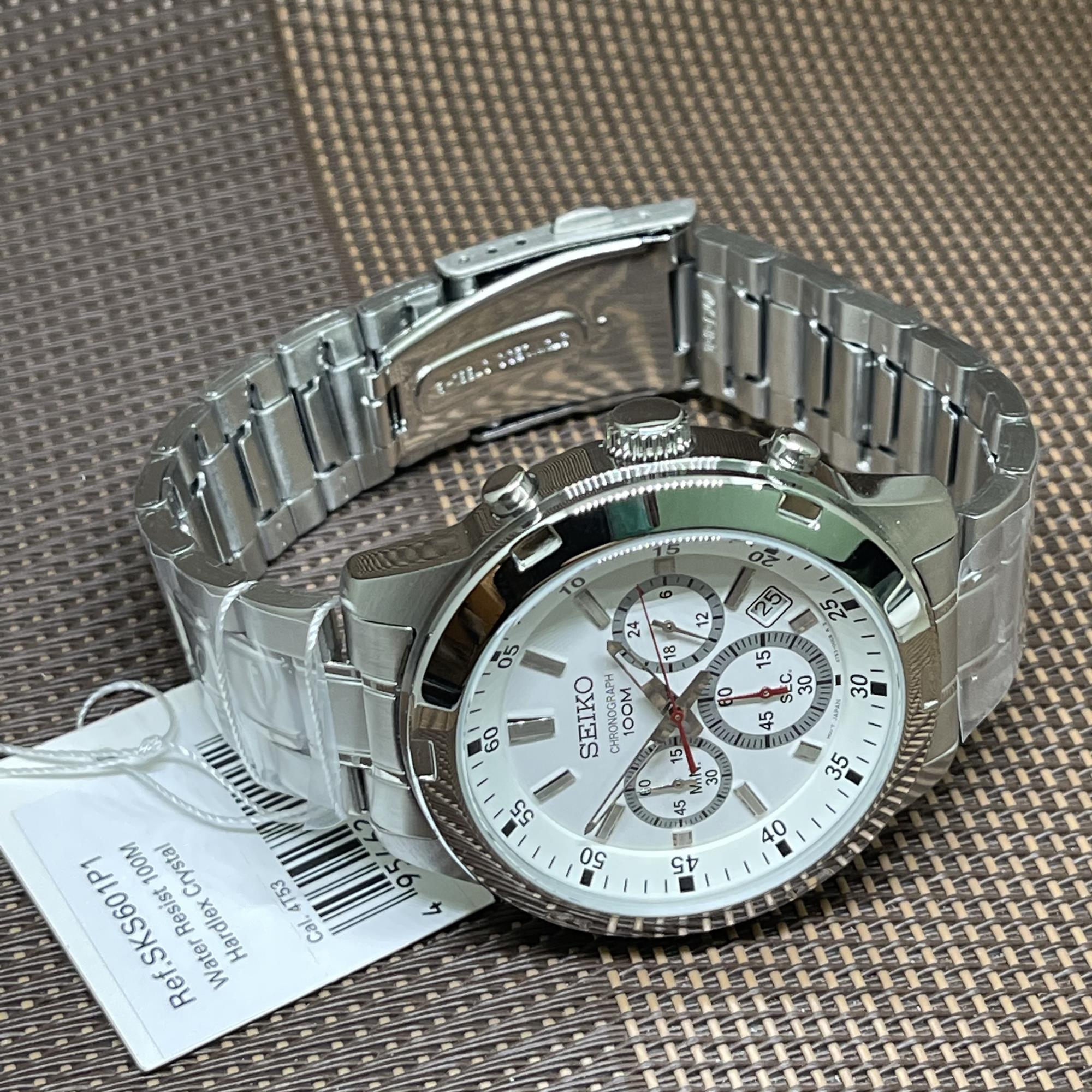 TimeYourTime Seiko SKS601P1 Neo Quartz Chronograph Stainless