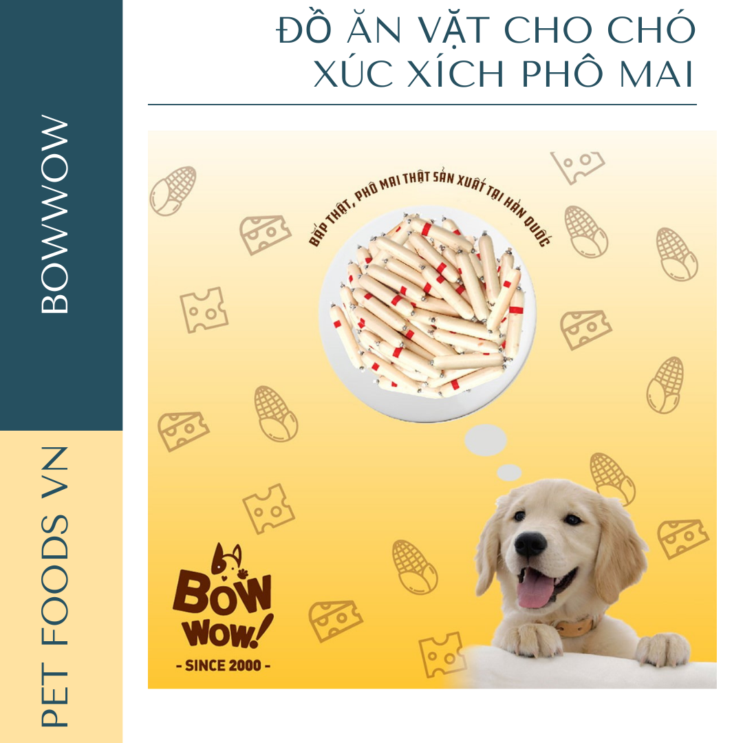Xúc xích cho chó BOWWOW 1360g
