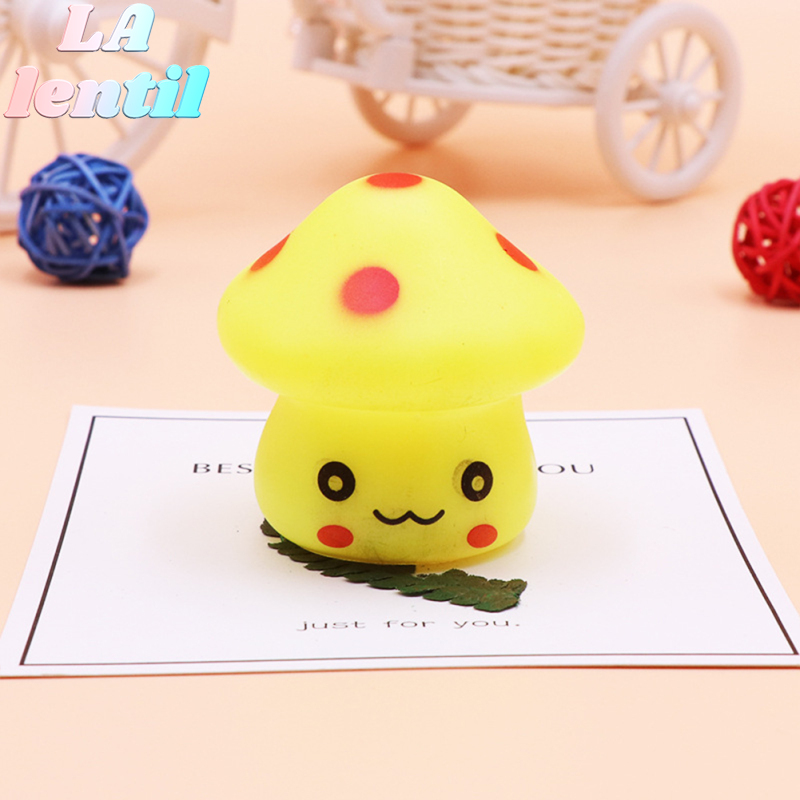 LAlentil Led Colorful Mushroom Night Light For Romantic Atmosphere Energy Saving Light
