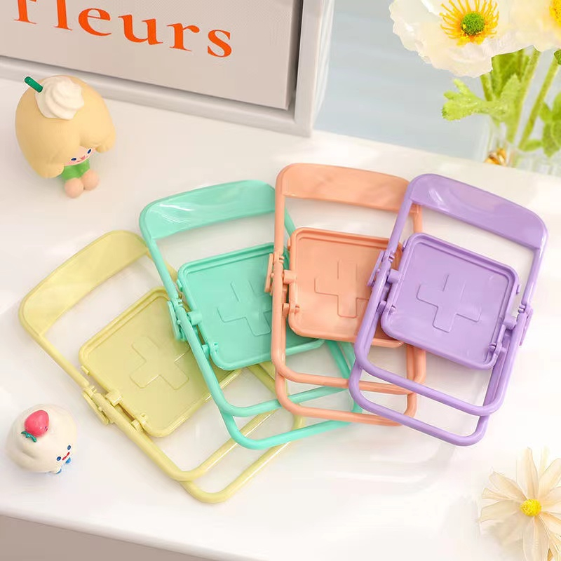 Giá Đỡ Điện Thoại Di Động Để Bàn Mini Tiện Dụng 4 Màu Giá Đỡ Màu Macaron Có Thể Điều Chỉnh Trang Trí Gấp Gọn Thu Nhỏ