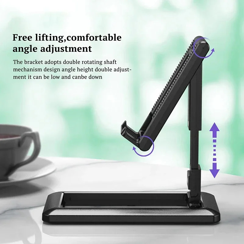 Có thể gập lại máy tính bảng điện thoại di động điện thoại để bàn chân đế cho iPad iPhone Samsung Bàn Chủ bàn có thể điều chỉnh Bracket Đế đỡ điện thoại thông minh