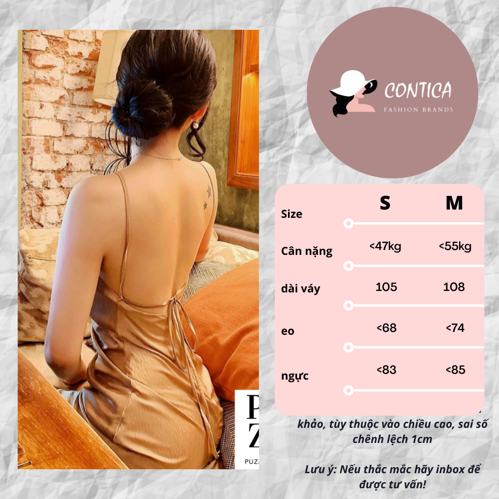 Váy Thiết kế Form ôm body 2 dây,