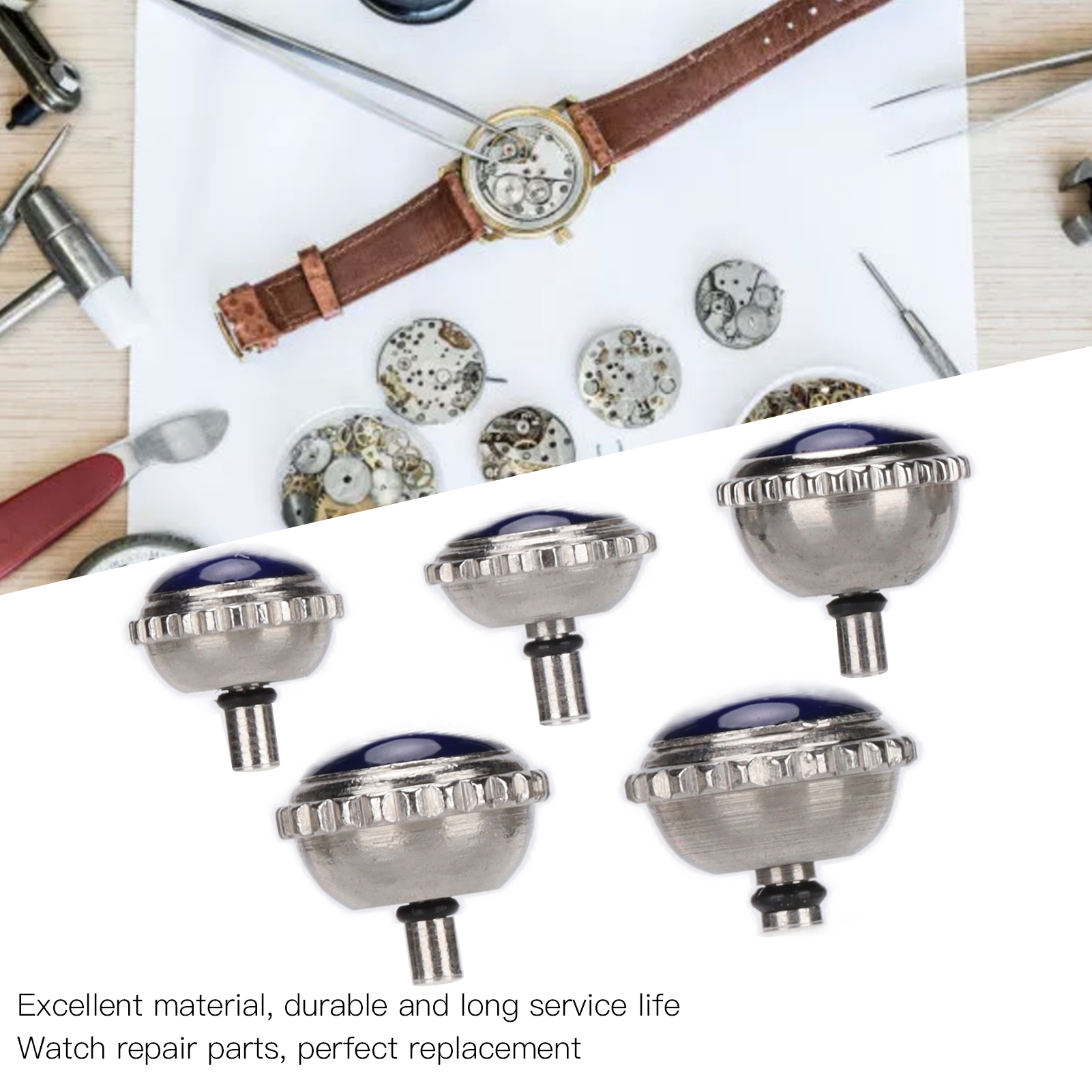 Watch Crown Parts Durable Replacement Watch Crown Parts for Professional Maintenance for Watch Parts