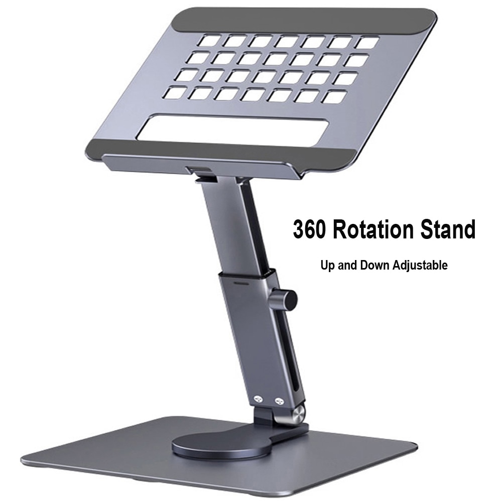 Tablet Stand Desk Riser 360 Rotation Multi-Angle Height Adjustable Foldable Holder Dock For Suitable For Xiaomi Ipad Tablet Laptop