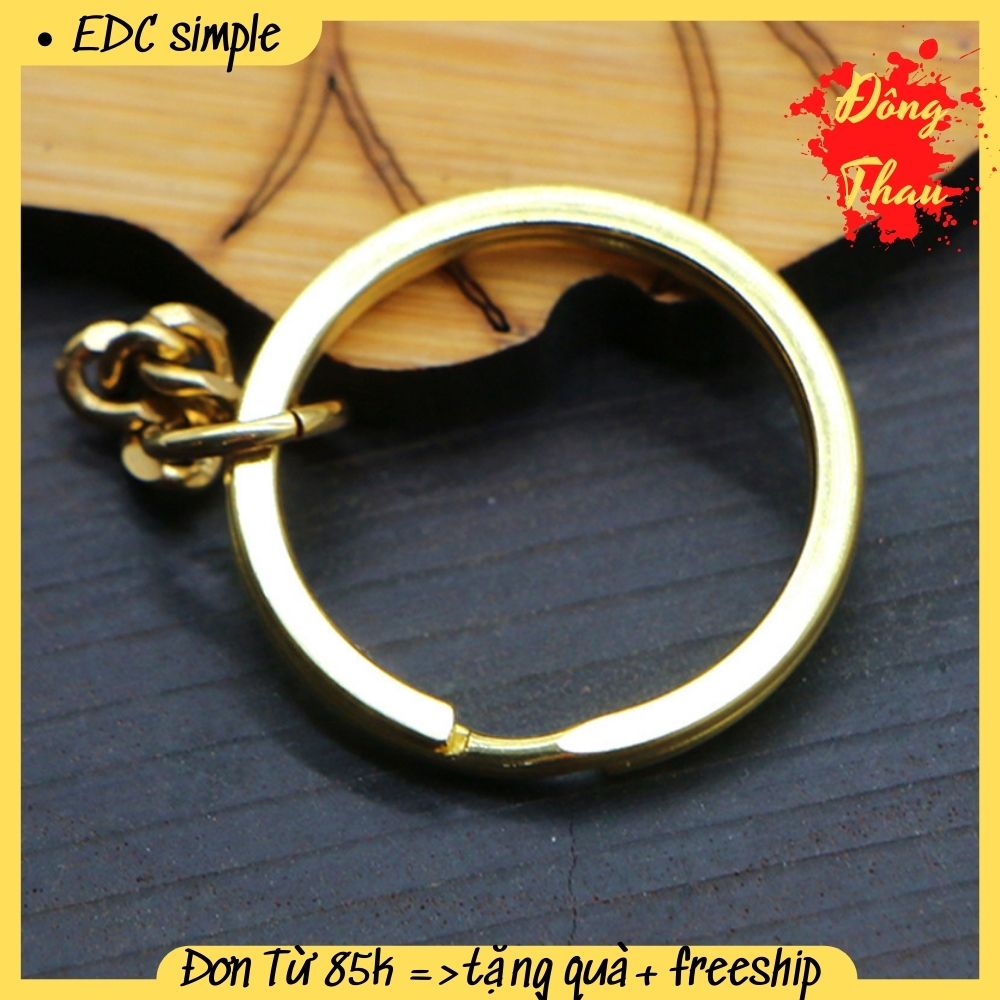 Khoen đồng 3cm kèm dây xích đồng