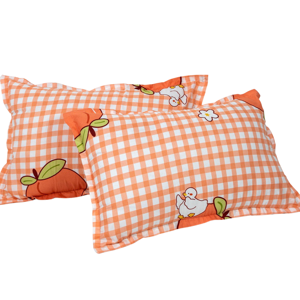 [Sale Sốc ⚡] Vỏ Gối Nằm 45x65cm Mẫu Đào Cam,💖 Áo Gối Nằm Có Khóa Kéo Chắc Chắn Cotton Poly -  AT Shop (Ghé shop xem thêm mẫu)