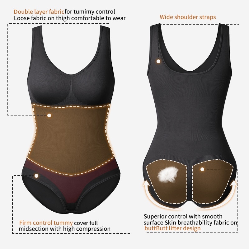 Shapewear Bodysuit for Women Waist Trainer Corset Tummy Control