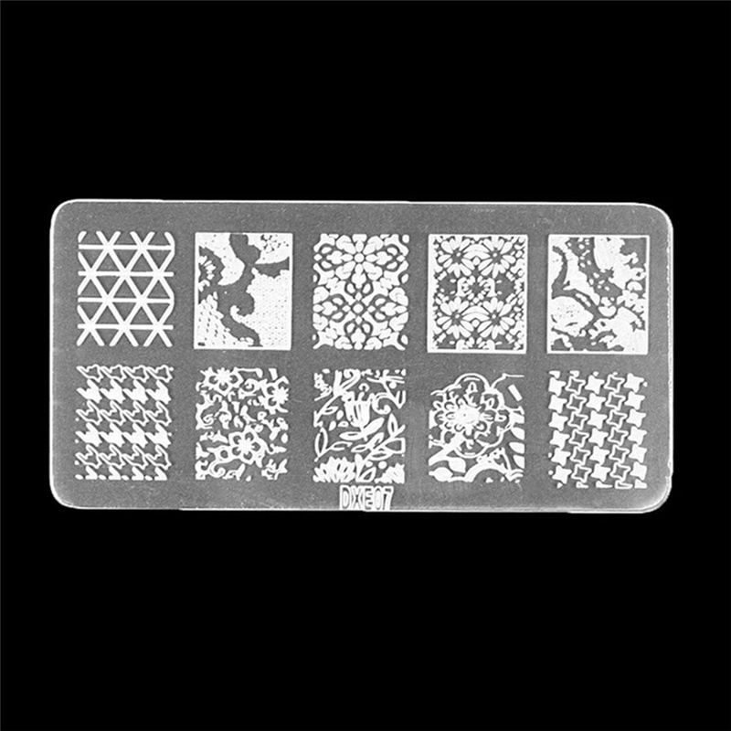 Nail Art Stamp Stencil Stamping Template Plate Set Tool Stamper Design Kit Hot. 