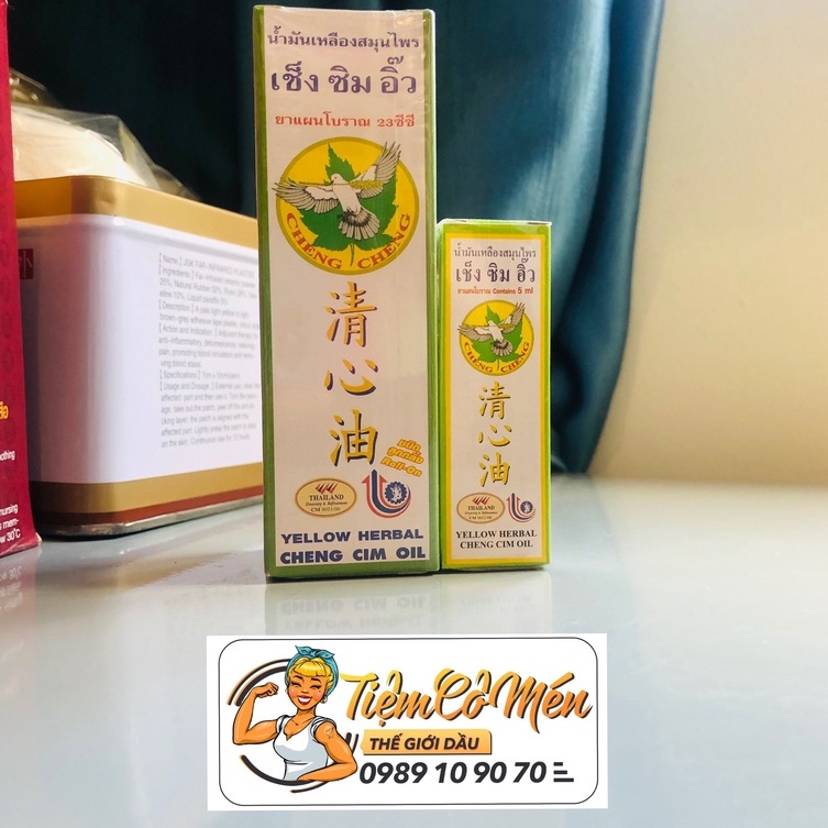 Dầu gió cheng cheng oil đủ màu - dầu thái lan nội địa - 5ml & 23ml