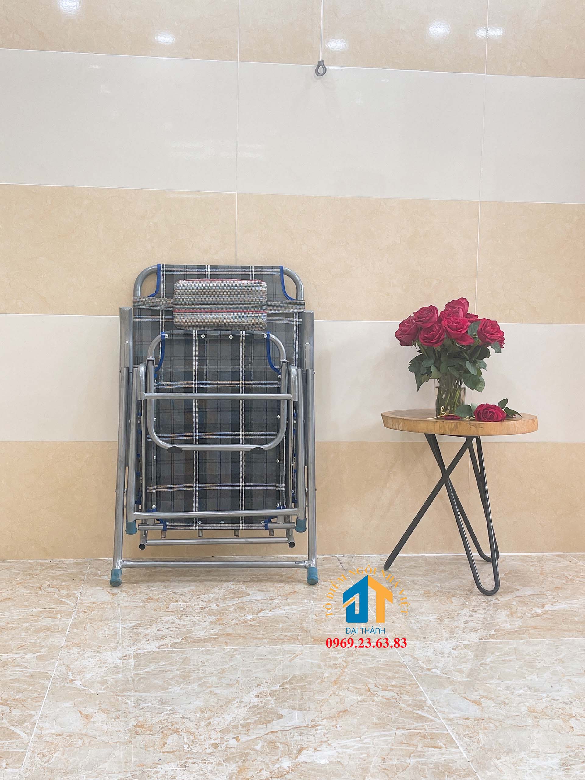 Ghế xếp mặt lưới khung sắt ĐẠI THÀNH