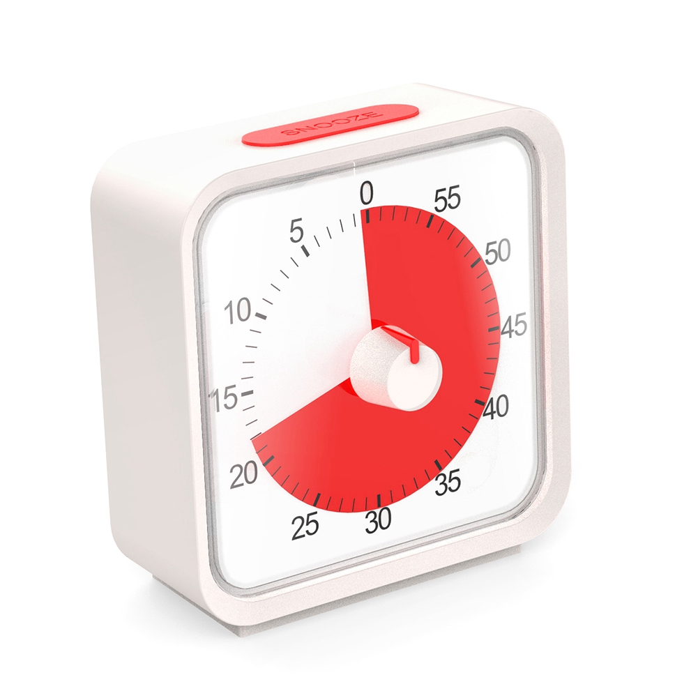 Pomodoro Timer for Kitchen, Time Management Study Classroom Timer, 60-Minute Visual Timer with Silent Operation