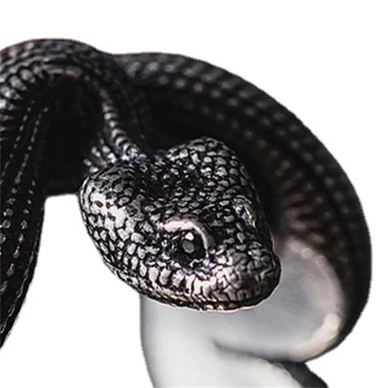 soumake men python ring retro opening adjustable... 2Pcs Retro Dark Punk Three-dimensional Snake Ring For Men Women ...