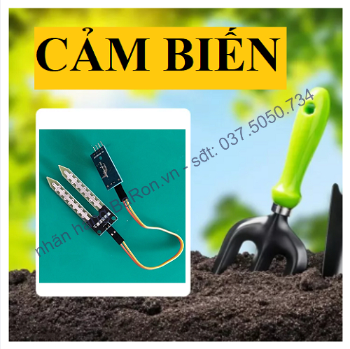 Cảm biến độ ẩm đất ứng dụng tưới cây tự động