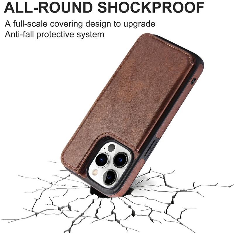 Ốp lưng ví da cao cấp dành cho iPhone 11/12/13/14/pro/max/plus/promax/mini