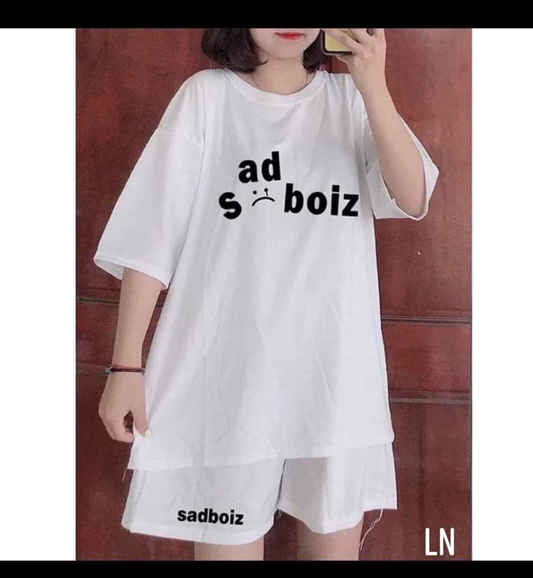 Sét áo đùi sad bozz   Chất cotton su,ln