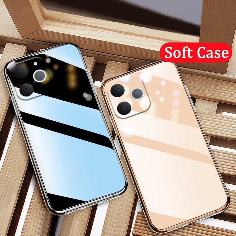 2 Pieces For Realme Note 70 Phone Case Soft Transparent HD Clear Silicone for Realme Note 70 Cover Casing HP.