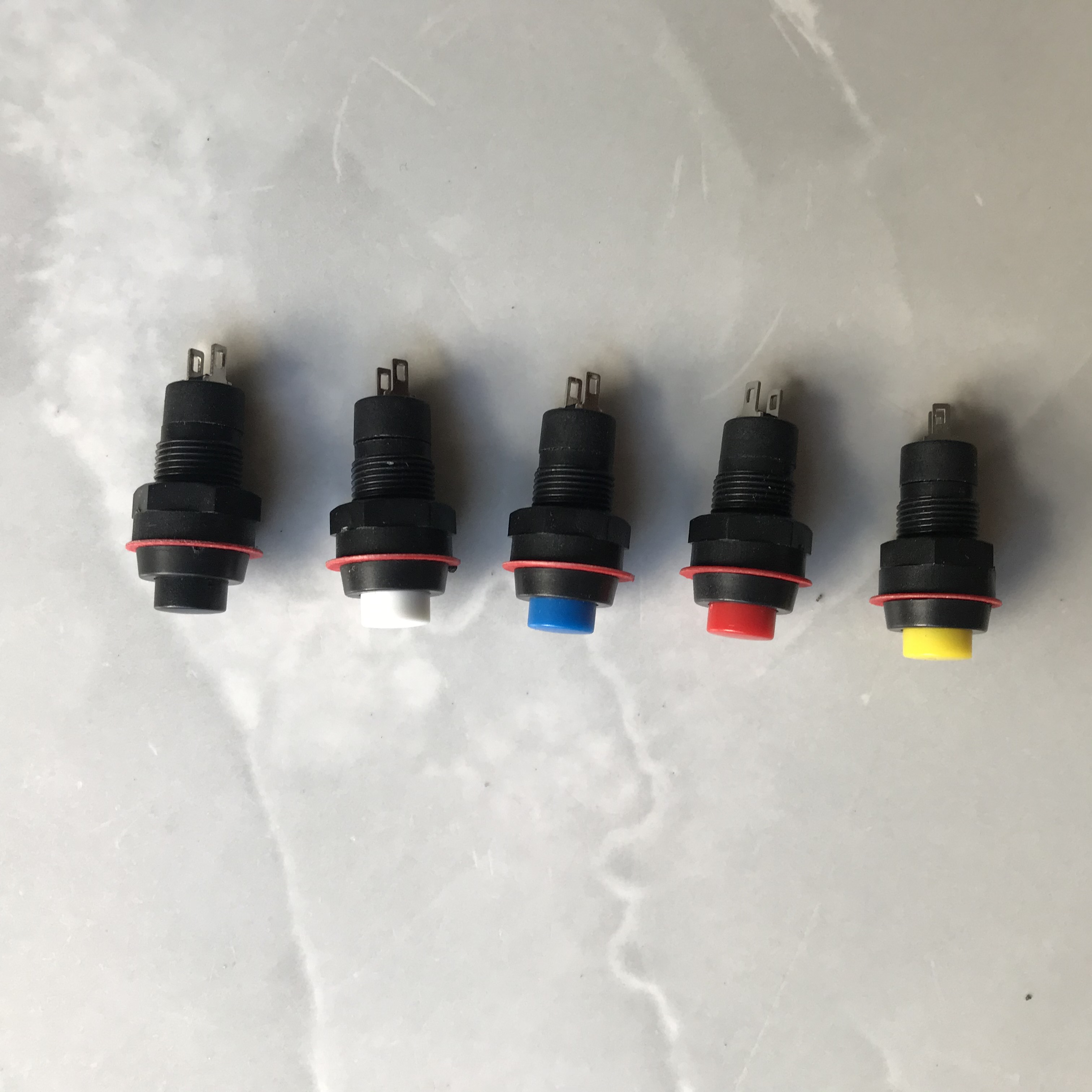 Công tắc nút bấm nhấn nhả mini, dụng cụ nhấn nhả (nhiều màu)