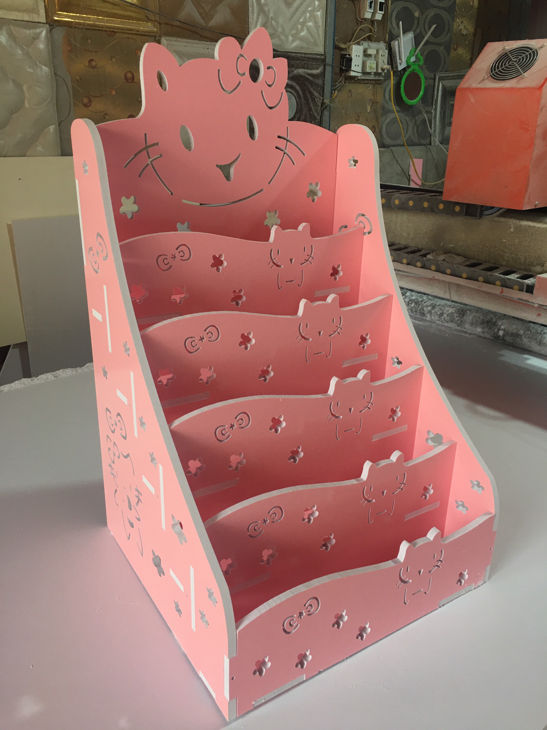 Kệ giá sách Hello Kitty đựng đồ đa năng tự tháo lắp đa năng (3 size)
