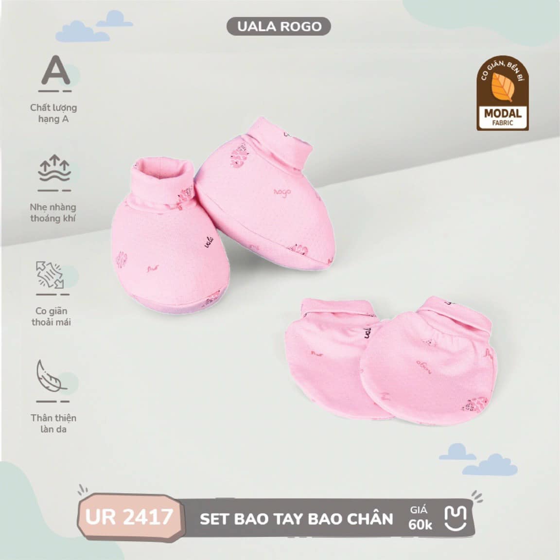 SET MŨ BAO TAY CHÂN UALA ROGO NHIỀU MÀU