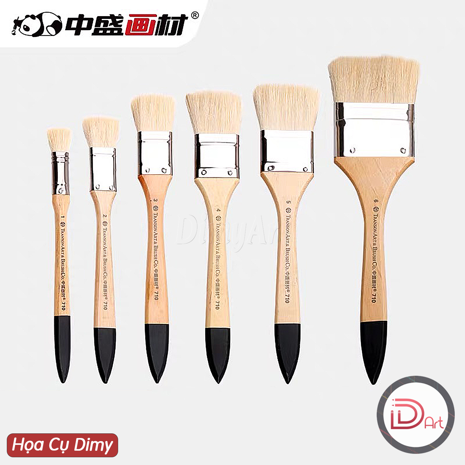 [DIMY ART] Chổi vẽ/panh xô lông cừu TRANSON cao cấp