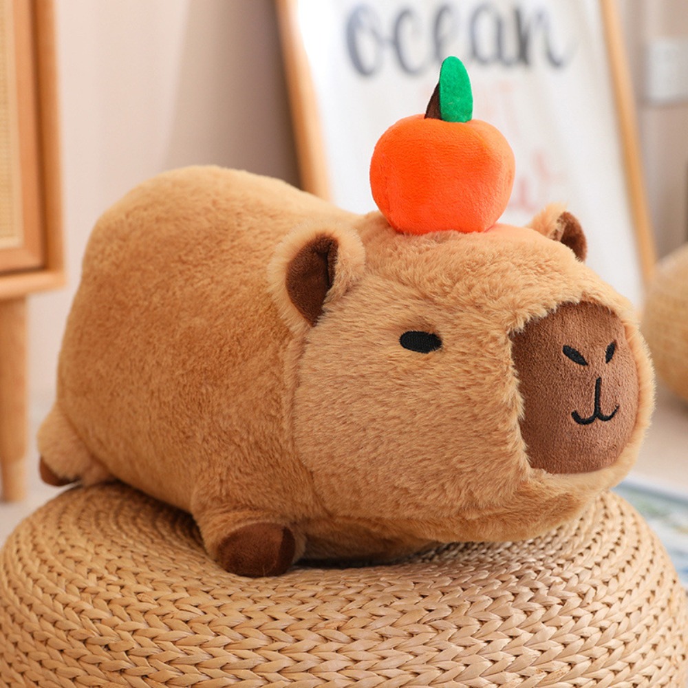 Mefu4 mô phỏng động vật capybara Thú nhồi bông mô phỏng capybara capybara đồ chơi nhồi bông capybara Đồ chơi nhồi bông mềm capybara búp bê vải nhung quà sinh nhật