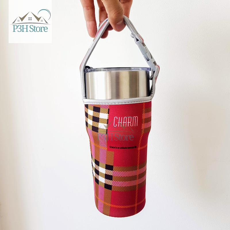 Túi đựng ly giữ nhiệt bình giữ nhiệt dung tích từ 600ml - 900ml PK02