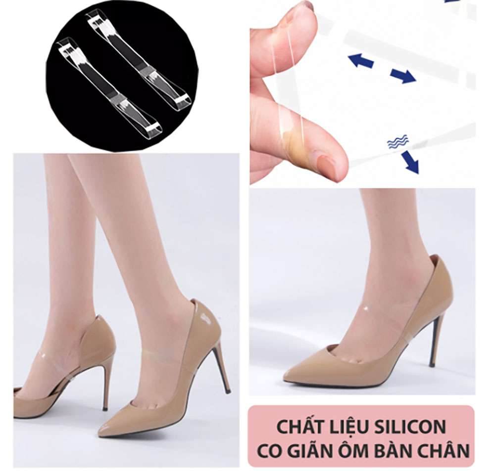 1 Cặp Quai ẩn silicon cho giày cao gót