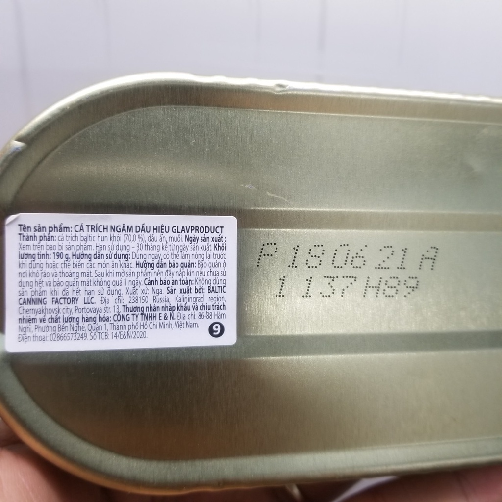 Cá trích Baltic ngâm dầu 190g (nhập khẩu Nga)
