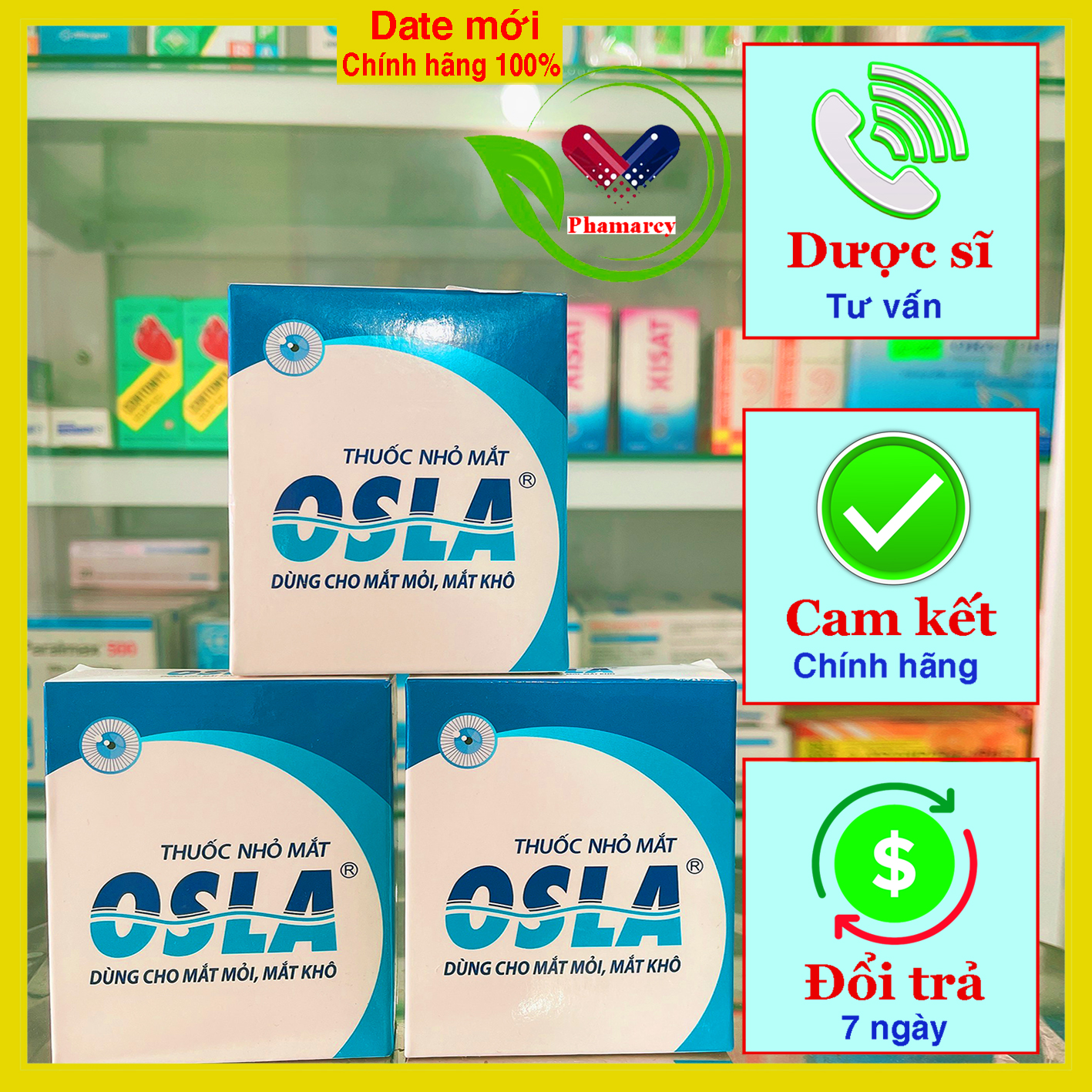 Nhỏ mắt Osla (mỏi mắt, khô mắt) date mới 2022