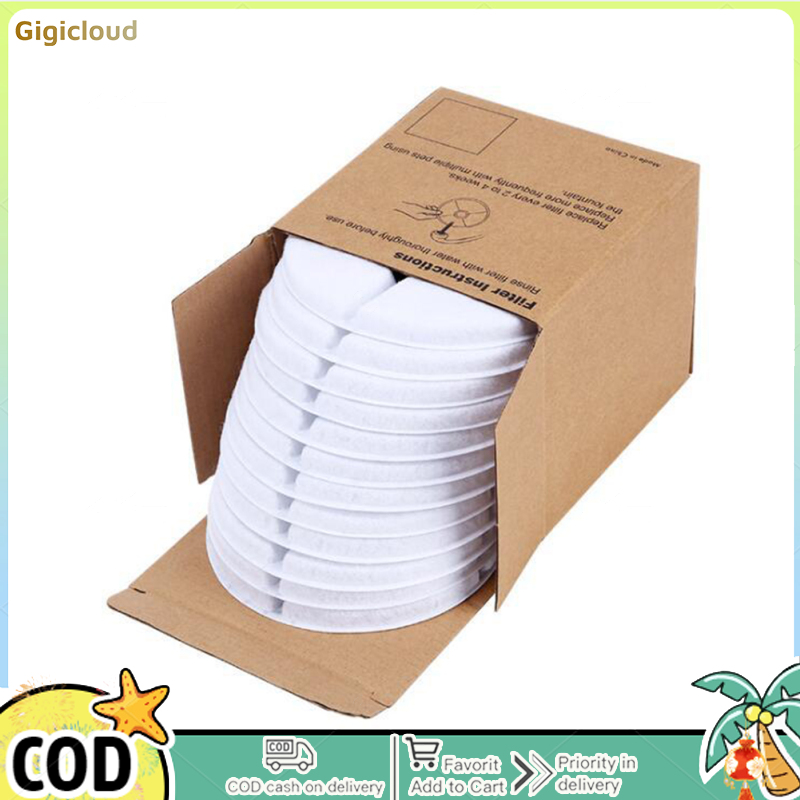 Activated Carbon Filter Element For Pet Water Dispenser Coconut Shell Ion Resin Filter Cotton For Cat Dog Water Fountain Filters
