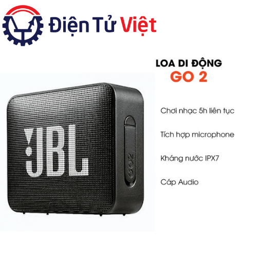 Loa Bluetooth JBL Go 2, Loa Nghe Nhạc Công Suất Lớn 4.2 W, Loa Bluetooth Bass Mạnh, Kháng Nước và Bụi IP67, Chơi Nhạc 5h, Công Nghệ JBL Pro Sound, Kiểu Dáng Di Động, Kết Nối Bluetooth 5.1, Dùng Cho LapTop, Máy Tính, Điện Thoại, TiVi thumbnail