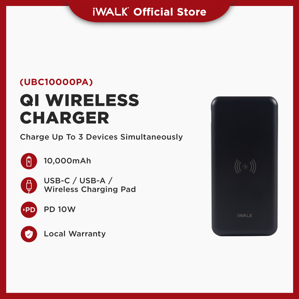 iWALK CHiC10000PA Qi Wireless 10000mAh w/18W PD Lazada