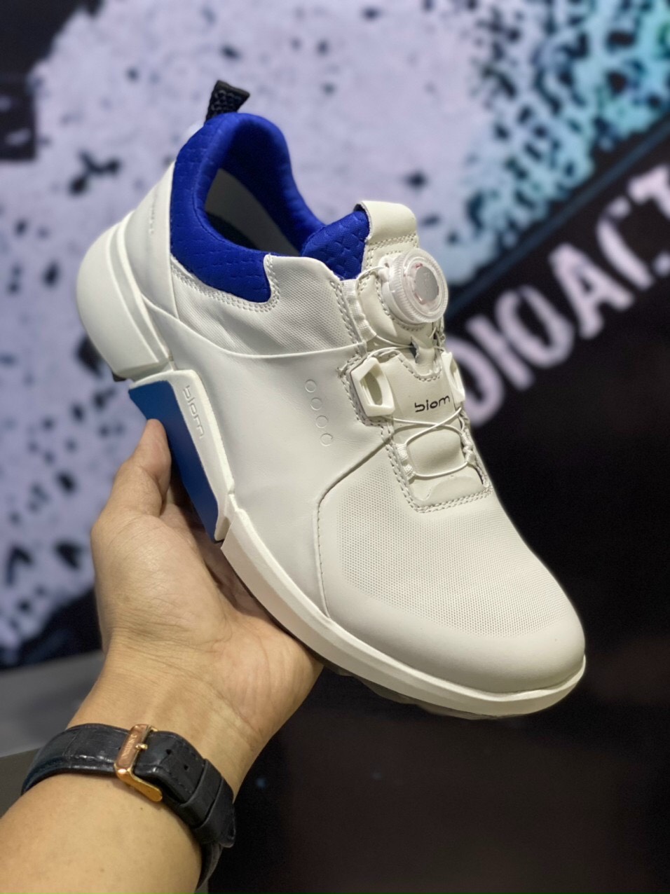 [GIÁ TỐT] Giày Golf Ecco  Biom H4 Boa - nút vặn tiện lợi .