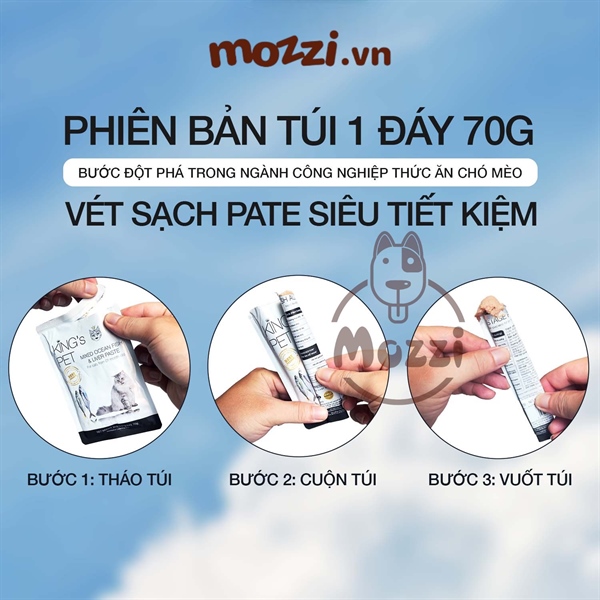 Pate cho chó mèo King's Pet Gói 70gr