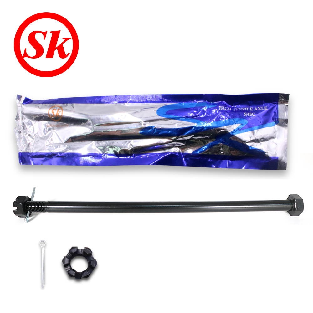 SK Pivot Axle Swing Arm High Tensile With Castle Nut For Kawasaki