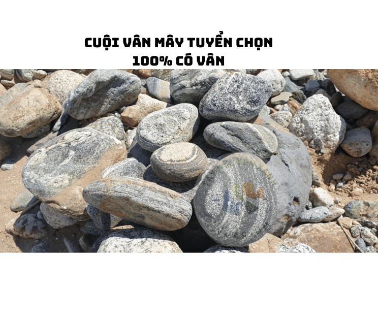 [Rẻ vô địch] 1KG Đá Cuội VÂN MÂY Tuyển Chọn 100% đều có vân