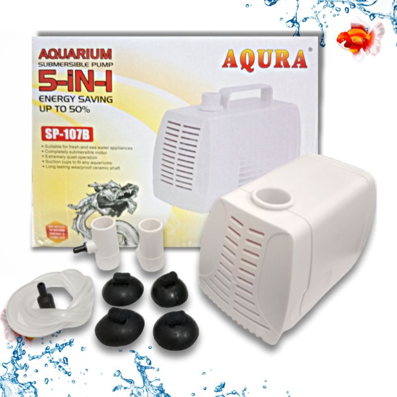 Pompa Kolam Hidroponik AQURA 5IN1 SP 107B