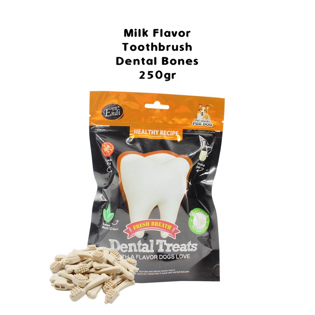 ENDI Toothbrush Dental Bone Snack anjing Perawatan hewan