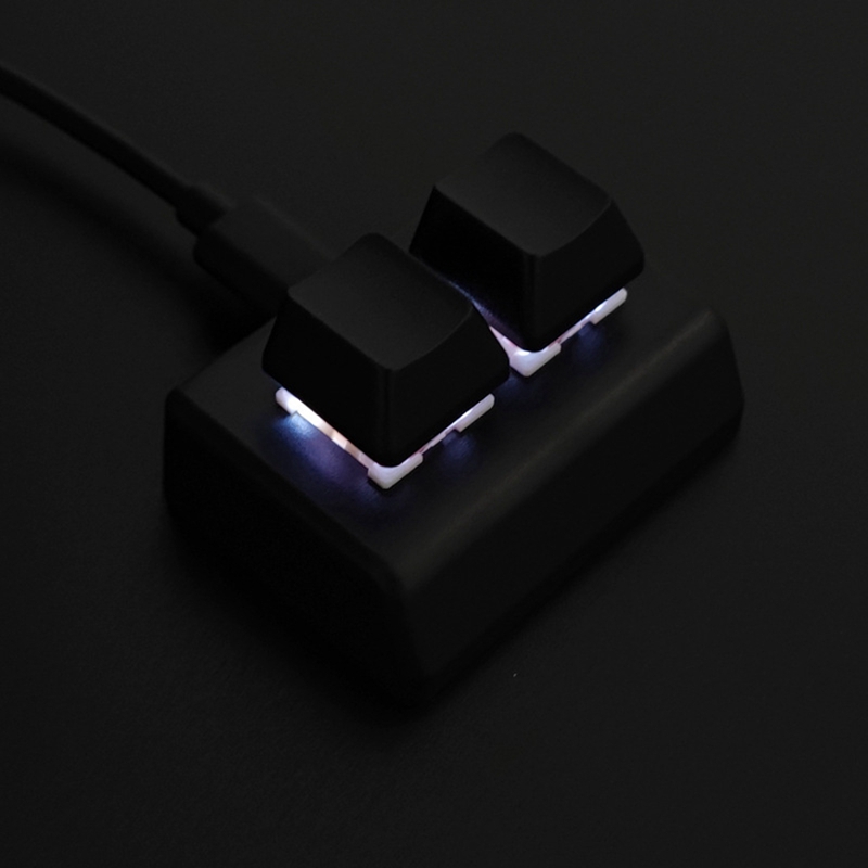 2 Keys Macro Programming Keyboard RGB Mini Keyboard Gaming Drawing Red Switch Custom Keyboard OSU Gaming Keypad